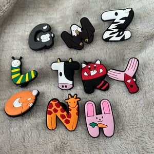 Crocs alphabet pins
